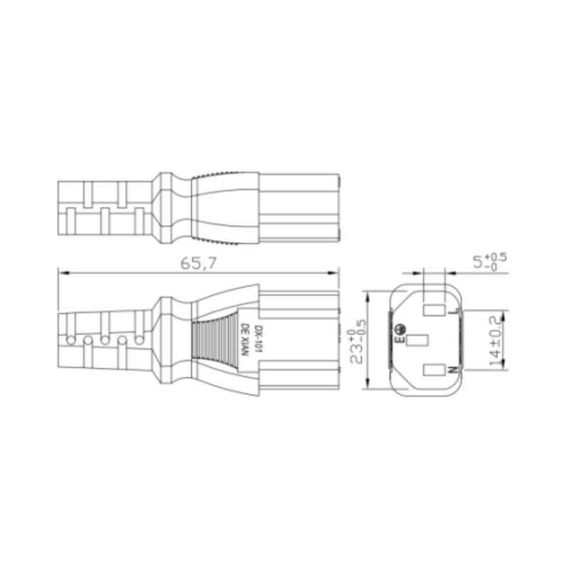 Dây nguồn AC của Úc (Tùy chỉnh)