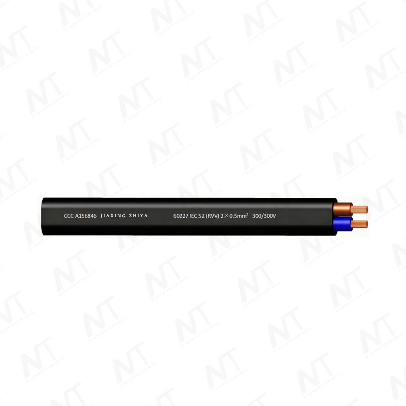 Dây mềm lõi đồng nhẹ, cách điện PVC, bọc PVC, mã sản phẩm 60227 IEC 52 (RVV) 300/300V