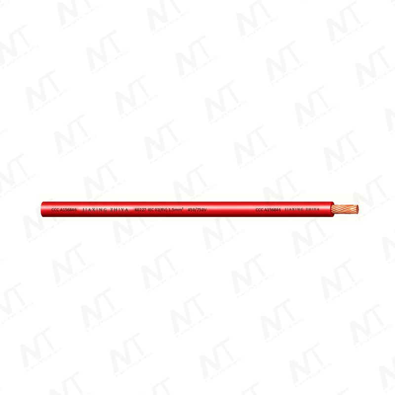 Dây mềm lõi đơn không vỏ 60227 IEC 02（RV) 450/750V