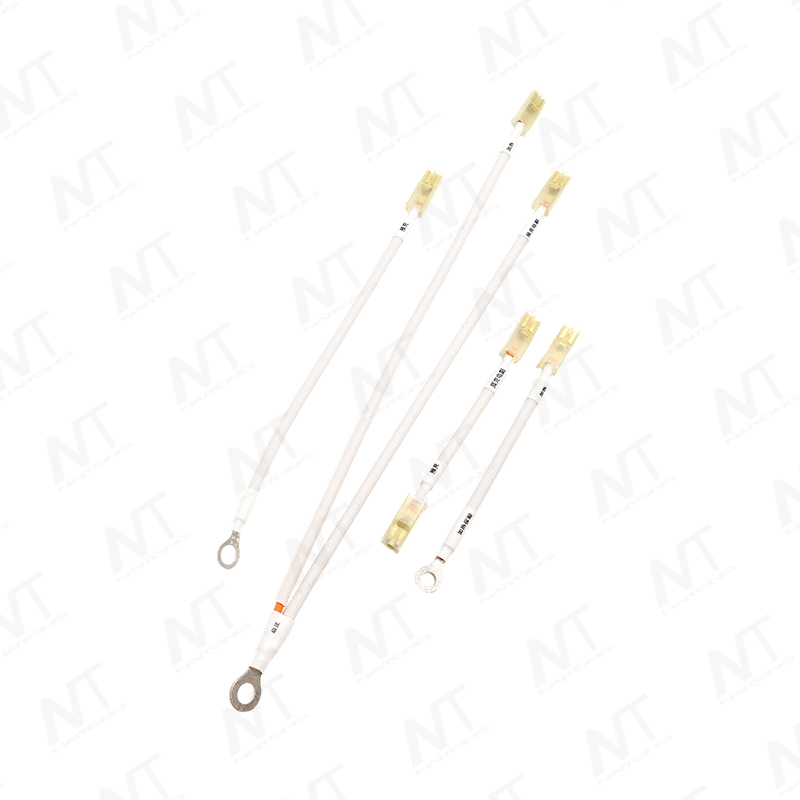 Cáp kết nối dạng ống chữ O bằng sợi thủy tinh chịu nhiệt cao với đầu nối dạng xẻng 4,8mm (Bộ dây dẫn chịu nhiệt cao chuyên dụng cho các bộ phận gia nhiệt)