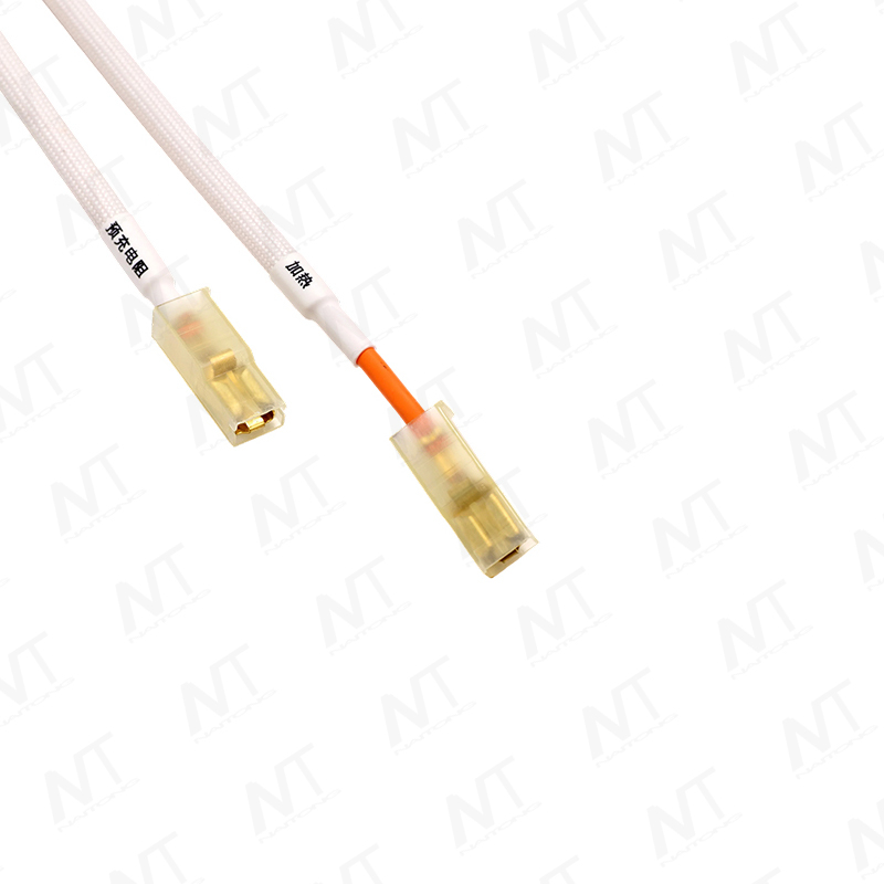 Cáp kết nối dạng ống chữ O bằng sợi thủy tinh chịu nhiệt cao với đầu nối dạng xẻng 4,8mm (Bộ dây dẫn chịu nhiệt cao chuyên dụng cho các bộ phận gia nhiệt)