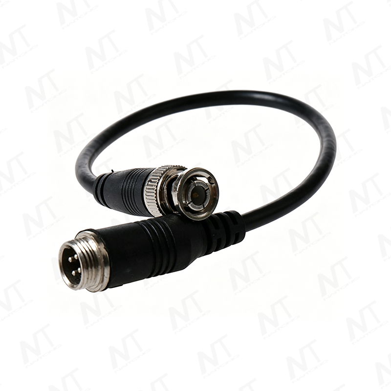 Cáp đồng trục RF SMA sang MCX (Cáp đồng trục mạ bạc RG178) / Bộ dây dẫn tín hiệu đồng trục chống nước công nghiệp BNC sang M12