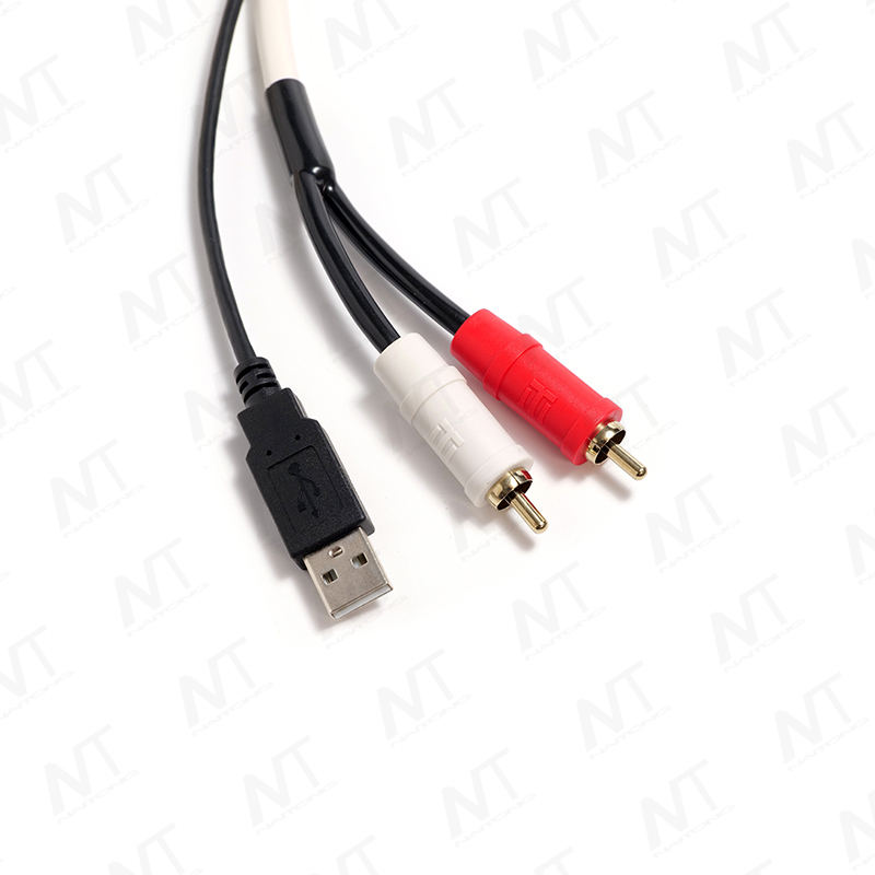 Bộ dây dẫn âm thanh USB+3.5mm + RCA nhúng trong xe/hàng hải/Bộ dây dẫn RCA
