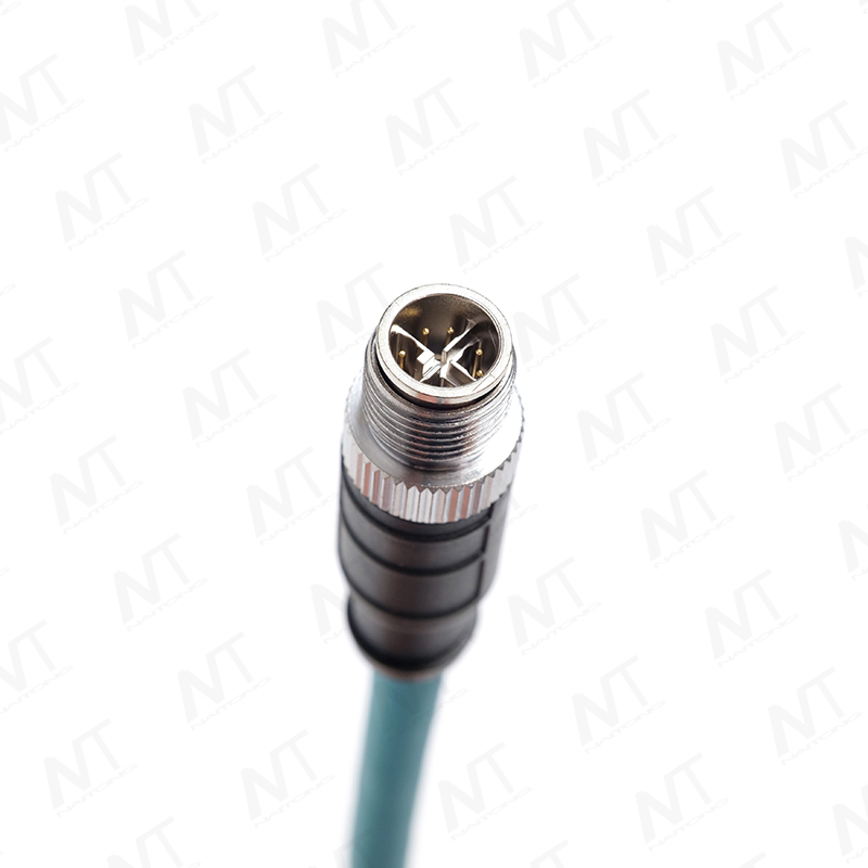 Cáp Ethernet tròn công nghiệp RJ45 đến M12 / Cáp thiết bị y tế