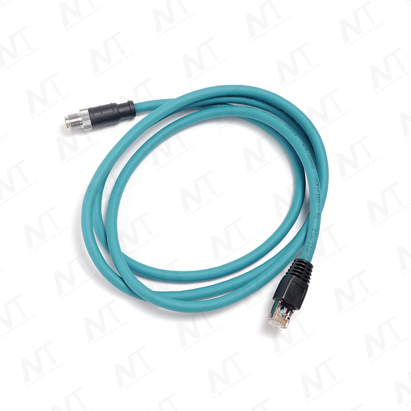 Cáp Ethernet tròn công nghiệp RJ45 đến M12 / Cáp thiết bị y tế