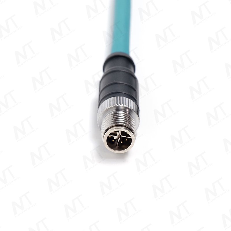 Cáp Ethernet tròn công nghiệp RJ45 đến M12 / Cáp thiết bị y tế