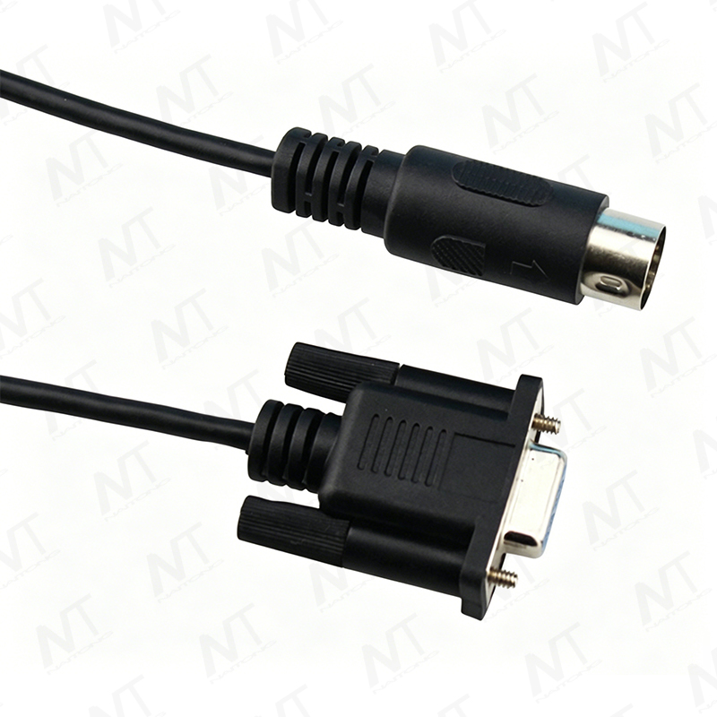 Cáp nối tiếp DB9 sang cổng Ethernet RJ45 / Cáp DC cái 5525 / Dây dẫn DIN đực cỡ lớn