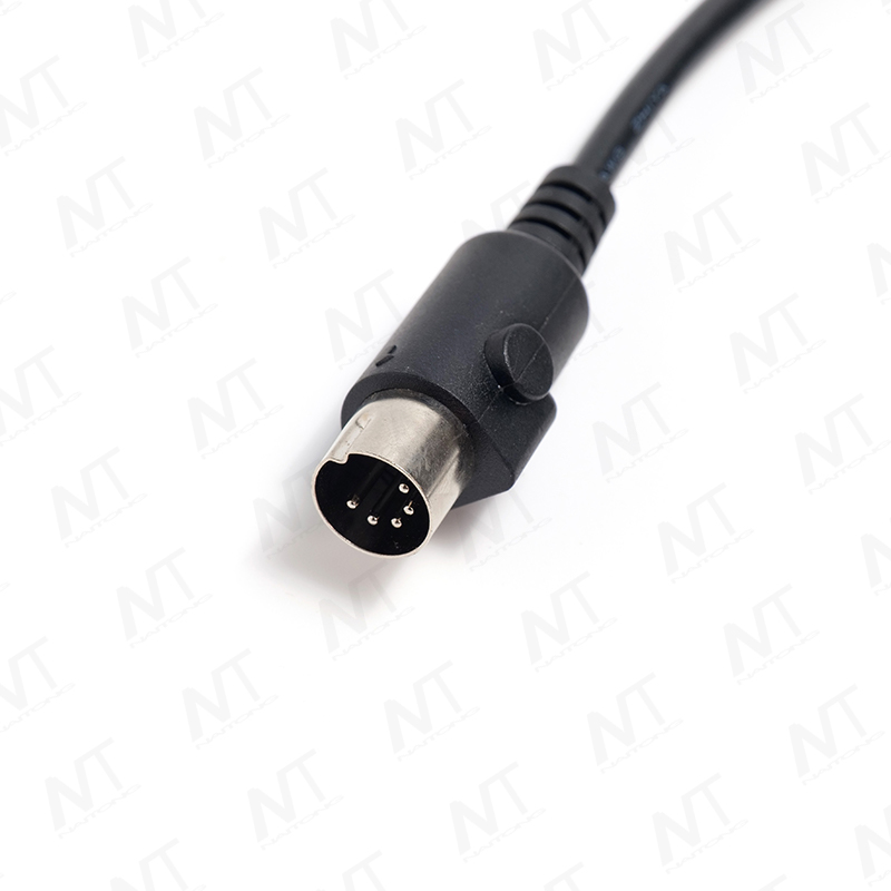 Bộ dây dẫn điện nhà thông minh cỡ lớn DIN 8 chân cái sang DIN 5 chân đực + 01 chân cái kiểu chữ Y 1-to-2
