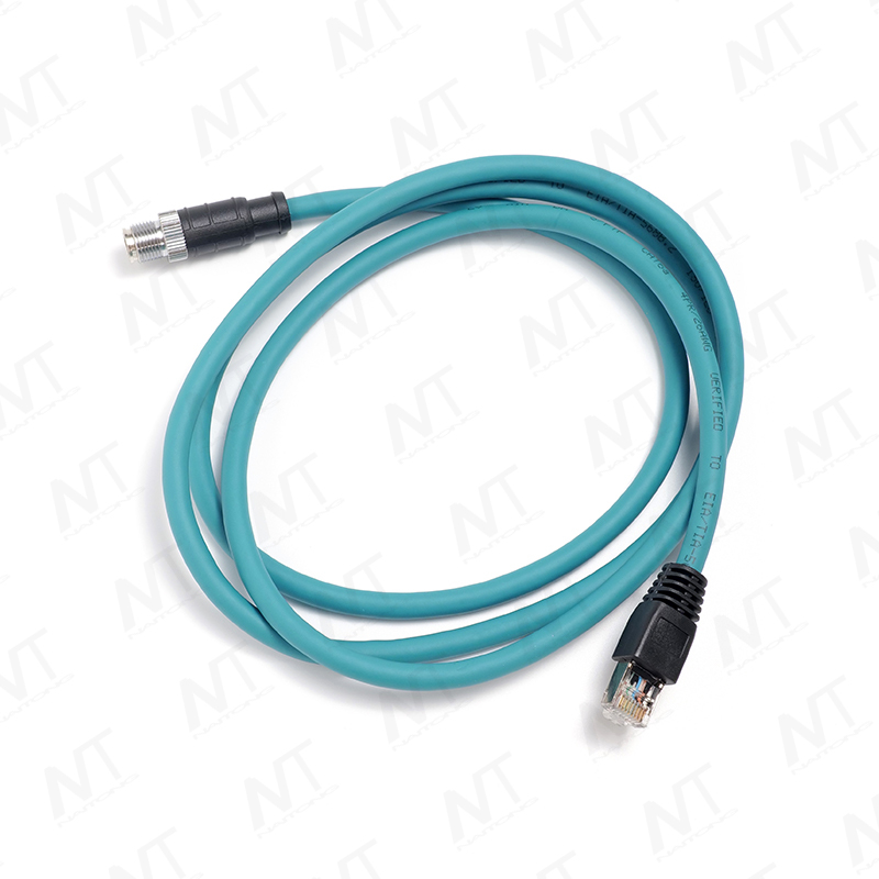 Bộ dây dẫn Ethernet công nghiệp dành cho thiết bị y tế (đầu cắm tròn RJ45 đến M12 dùng trong hàng không)