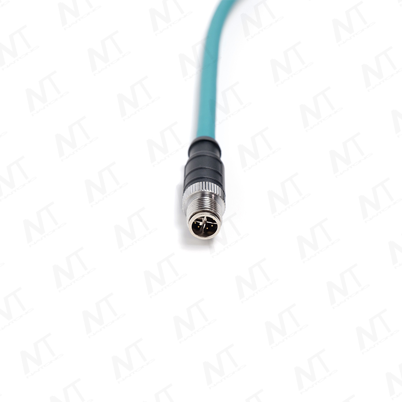 Bộ dây dẫn Ethernet công nghiệp dành cho thiết bị y tế (đầu cắm tròn RJ45 đến M12 dùng trong hàng không)
